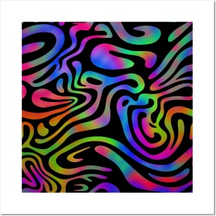 Acid Wave Aesthetic Colors Posters and Art